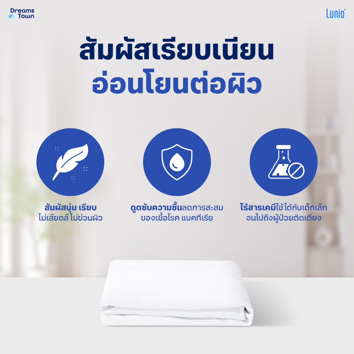 ผ้ารองกันเปื้อน 3.5 ฟุต LUNIO SMARTGUARD PROTECTOR_3